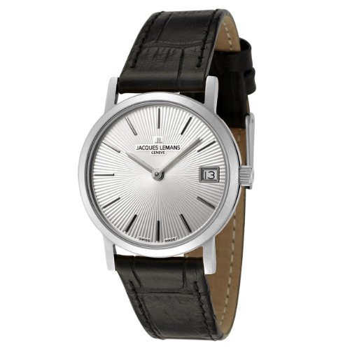 Jacques Lemans Women's GU198D Geneve Collection Baca Black Leather Watch