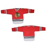 Boys NHL Chicago Blackhawks Hockey Jersey / Sweater with Embroidered Logo - Red (Size: S/M )
