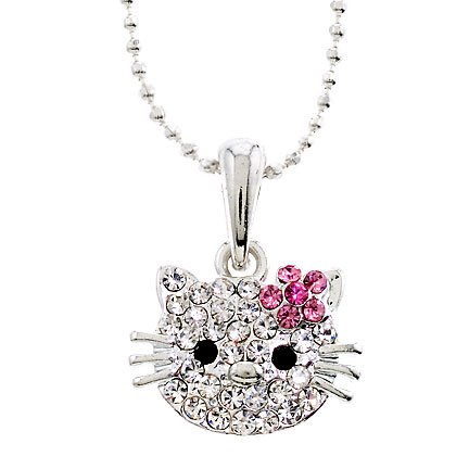 Buy Celebrity Hello Kitty Austrian Pink Crystal Rhodium Teen Pendant online at Discounted New and Used prices. Delivered to your door with Off-The-Bookshelf.