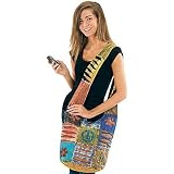 Red Carpet Studios Hippie Slouch Bag, Orange Patchwork Peace