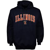 Illinois Fighting Illini Navy Blue Mascot One Hoody Sweatshirt