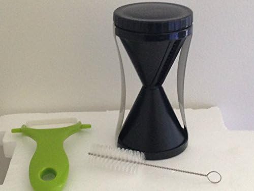 Spiral Slicer Spiralizer Complete Bundle with Ceramic Peeler, Sharp, Durable, Rust Resistant*Includes Peeler, Cleaning Brush and Free Salad Recipie Ebook