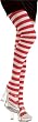Adult Red/White Striped Tights - Adult Std.