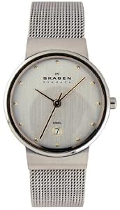 Skagen Classic Mesh Two-Tone Ladies Watch 355SGSC