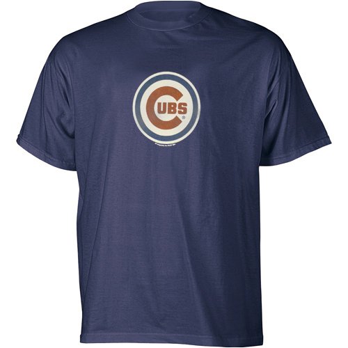Chicago Cubs Distressed Logo Shirt by Majestic Athletic