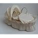 Woodform Simply Elegant Cream Broderie Anglaise Moses Basket