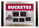 Sporting Goods : Ohio State Buckeyes Scoreboard Wall/desk Clock 12.25'x8.25'