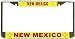 New Mexico State Flag Chrome Metal License Plate Frame Holder