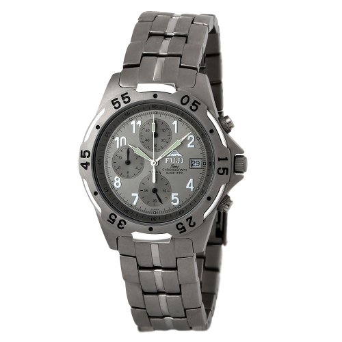 Fujitime Men's M2703-T ''Kozanji Series'' Grey Chronograph Titanium Watch