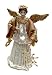 White and Gold Angel Christmas Tree Topper (12 Inches)