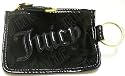 Juicy Couture Black Velour Charming Juicy Key Chain Purse