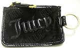Juicy Couture Black Velour Charming Juicy Key Chain Purse