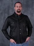 Mens Leather Shirt