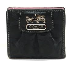 AUTHENTIC COACH MADISON OP ART MINI WALLET (Black)