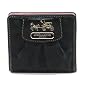 NEW AUTHENTIC COACH MADISON OP ART MINI WALLET (Black)