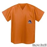 Boise State Scrubs Top Orange Shirt- Boise State University Broncos For HIM or HER -Officially Licensed NCAA College Logo Apparel For HIM or HER SEARCH BROAD BAY SCRUB FOR OTHER College Logo Apparel Unique GIFT Ideas for Man Men Woman Women Ladies Nurses