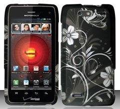 Motorola Droid 4 XT894 (Verizon) White Flowers Design Hard Case Snap On Protector Cover Motorola Droid 4 XT894 (Verizon) White Flowers Design Hard Case Snap On Protector Cover