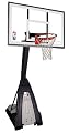 Spalding The Beast 74560 Portable Basketball Hoop with 60 Inch Glass Backboard