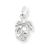 Sterling Silver Marine Corps Emblem Charm