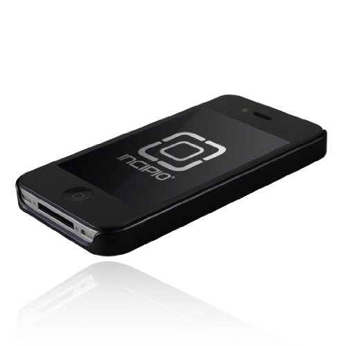 Incipio iPhone 4/4S feather Ultralight Hard Shell Case - 1 Pack - Carrying Case - Retail Packaging - Pearl Metallic Black