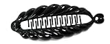 15cm Twisted Black Banana Hair Clip