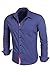 Coofandy Mens Formal T-shirts Casual Slim Fit Dress Shirts