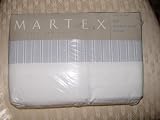 Martex Oxford Stripe King Flat Sheet 250 Thread Count Shadow Blue