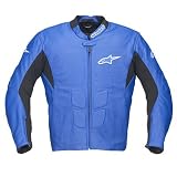 Alpinestars SP-1 Perforated Leather Motorcycle Jacket Blue 54