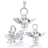 Bling Jewelry .925 Silver Guardian Angel Jewelry Set Earrings Pendant