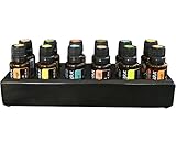 Luxurious Shades Of Stone Essential Oils Holder Carrying Case - Storage And Display Box for 12, 15ml Bottles - Free Matching Tray - 100% Onyx Stone (Classy Black)