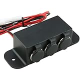 OLS PSZACCEPS152S 12V DC 15 Amp 3 Port Cigarette Lighter Adapter Outlet Extension Box