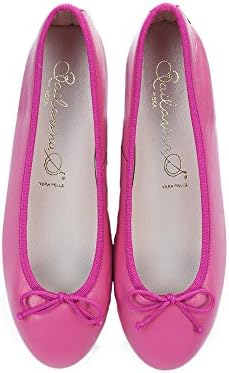 Bailarinas EMMA CTT Fuchsia Leather Ballerina Shoes