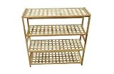 4 Tier Walnut Wooden Shoe Rack Shelf / Shoe Organiser