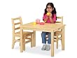 Jonti-Craft 56618JC 18" High Rectangle Table, Maple