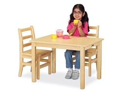 Jonti-Craft 56618JC 18" High Rectangle Table, Maple