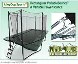 AlleyOop 10'x17' PowerBounce rectangular trampoline with integrated Safety Enclosure