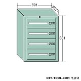 大阪製罐 ライトキャビネット 幅×奥行×高さ:591×557×881mm （5-802）