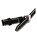 szzijia 22mm Black Genuine Leather Watchband Wristwatch Watch Band Stainless Buckle