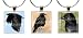 RAVENS & CROWS ~ Scrabble Tile Wine Glass Charms ~ Set #2 ~ PAIR & A SPARE ~ Set of 3 ~ Stemware Charms/Markers/Pendants
