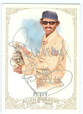 Richard Petty autographed trading card (Auto Racing NASCAR Legend) 2012 Allen and Ginters #61 SILVER