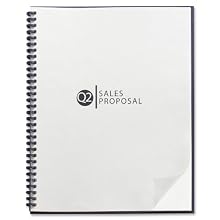 GBC Clear View Standard 11 x 8 1/2 Inch Clear Presentation Covers 100 Count (20-000-41)