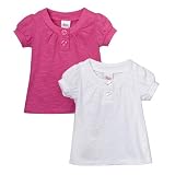 Toddler Girls' Circo  2-pk. Shirred Henley - Pink/White