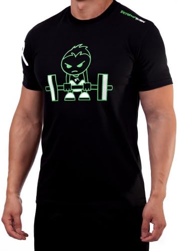 Men's Extreme Rush "Born to Lift" Tee (XXL, Black/Lime)