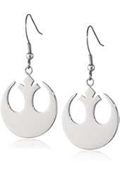 Star Wars Jewelry Rebel Alliance Stainless Steel Dangle Hook Drop Earrings
