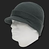 CHARCOAL JEEP CAP VISOR BEANIE CAPS