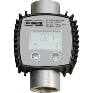 Roughneck 1in. Turbine Digital Meter with 3\/4in