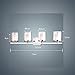 CLAXY Ecopower Lighting Mordern Glass & Metal 4-Lights Wall Sconce