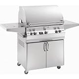 Fire Magic Gas Grills Aurora A660 Propane Gas Grill With Single Side Burner & Rotisserie On Cart