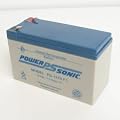 Powersonic PS-1270F1 - 12 Volt/7 Amp Hour Sealed Lead Acid Battery with 0.187 Fast-on Connector