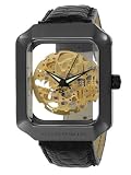 Android AD395AKG Mystique Ceramic Skeleton Automatic Gold-Tone Dial Watch